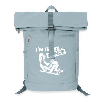 sim racing Sprüche SImulator gaming racer lustig - Laptop-Rucksack  - Eisblau - Vorne