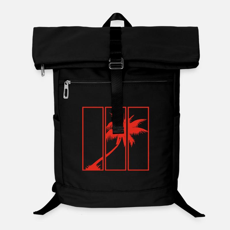 Vue sur les vacances (rouge) Sac à dos ordinateur