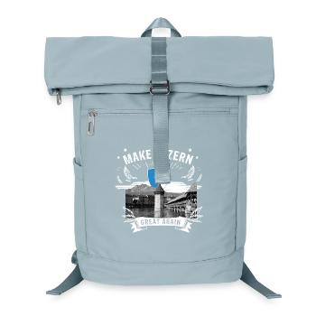 MAKE LUCERNE GREAT AGAIN KI with coat of arms - Laptop Backpack - ice blue - Front