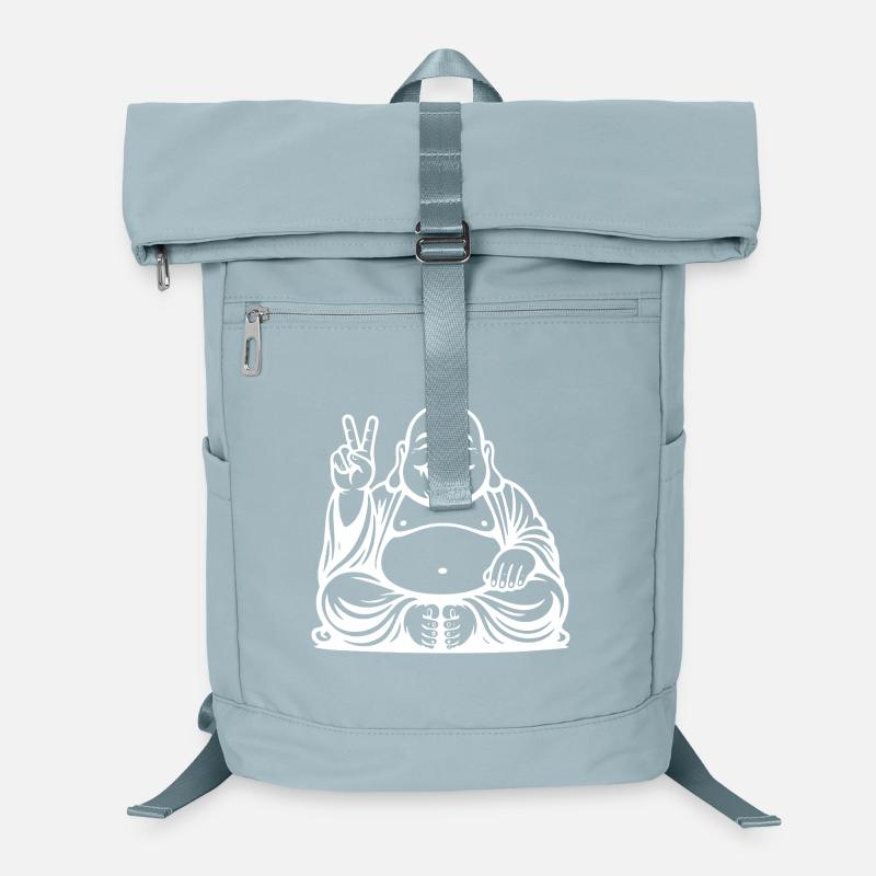 Freudig lachendes Buddha-Design Laptop-Rucksack 