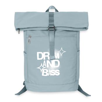 Drum- und Bass-Typografie Halo - Laptop-Rucksack  - Eisblau - Vorne