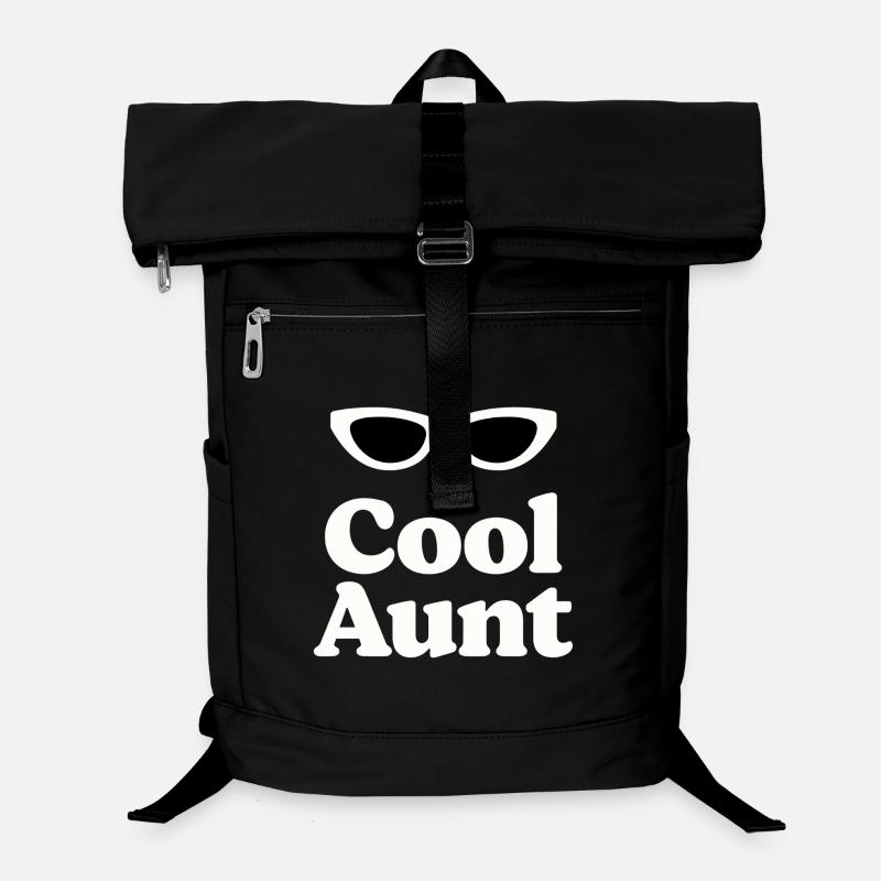Cool Aunt Eyeglass-Logo - Laptop-Rucksack  - Schwarz