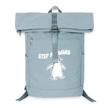 Step Forward Penguin – Line Art - Laptop Backpack - ice blue - Front