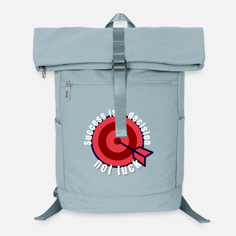 Erfolg ist eine Entscheidung, kein Glück – Motivations-Targ Laptop-Rucksack 