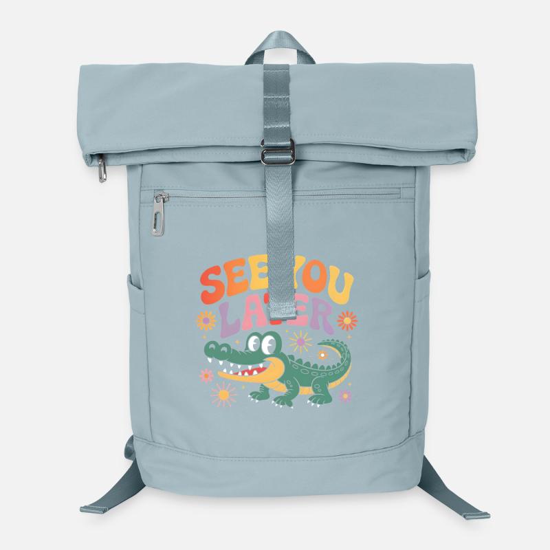 See You Later Alligator Retro Cute Laptop Backpack