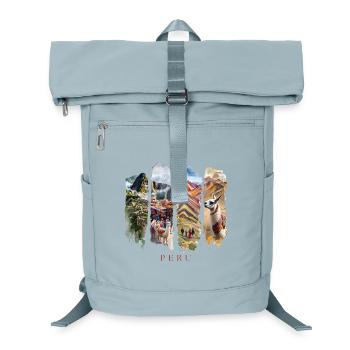 Peru Vacation Travel – Inca & Mountain Motif - Laptop Backpack - ice blue - Front