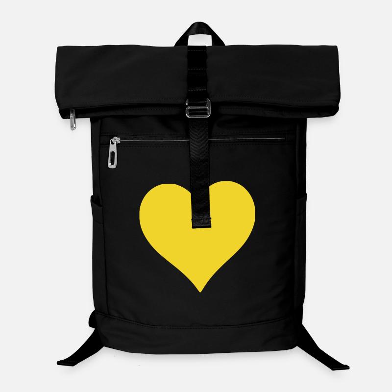 yellow heart yellow gift Laptop Backpack