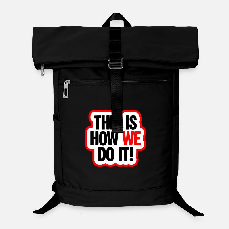 So machen wir es Spruch Laptop-Rucksack 