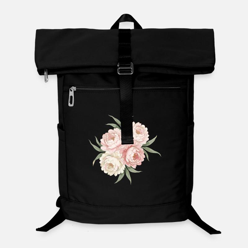 Peonies Bouquet in Pink Laptop Backpack