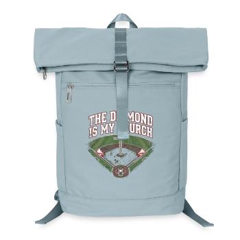 The Diamond Is My Church Christlicher Baseball - Laptop-Rucksack  - Eisblau - Vorne