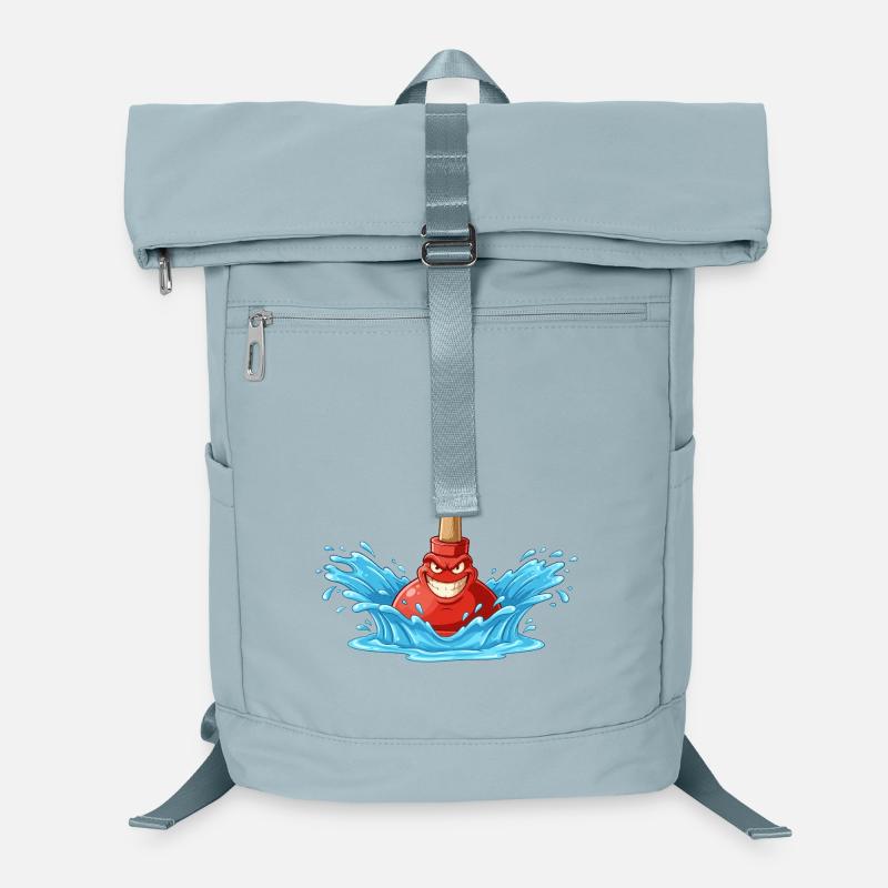 Colère d’eau avec un bâton en bois Sac à dos ordinateur