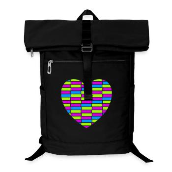Herz - Laptop-Rucksack  - Schwarz - Vorne