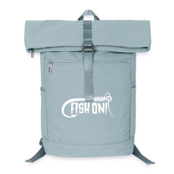 Angler fishing fisherman saying fishing - Laptop Backpack - ice blue - Front