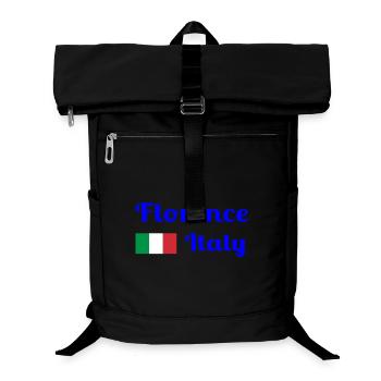 Florence, Italie - Imprimés élégants - Sac à dos ordinateur - noir - Devant