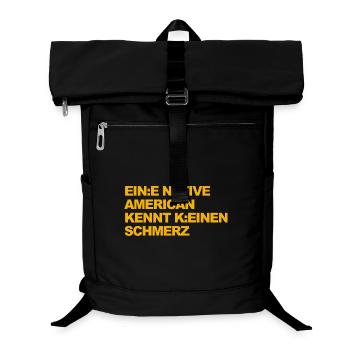 SATIRE WOKE : Un Indien ne connaît pas la douleur - Sac à dos ordinateur - noir - Devant