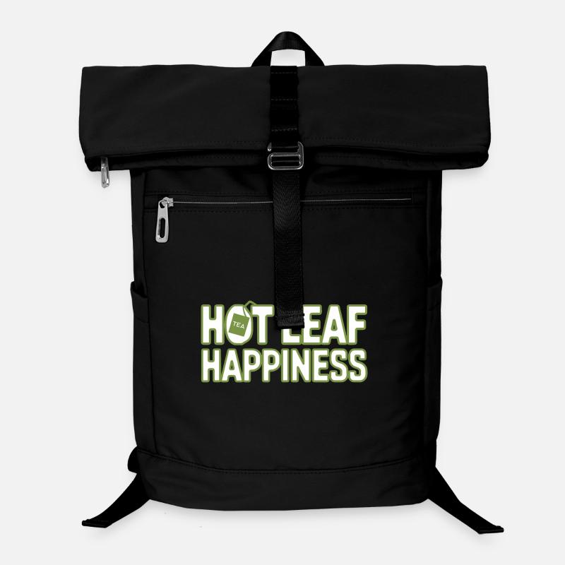 Hot Leaf Happiness Funny Tea Saying For Laptop Backpack
