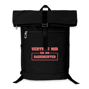 Bademeister - Laptop-Rucksack  - Schwarz - Vorne