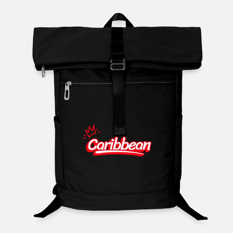 Karibik in Rot Laptop-Rucksack 