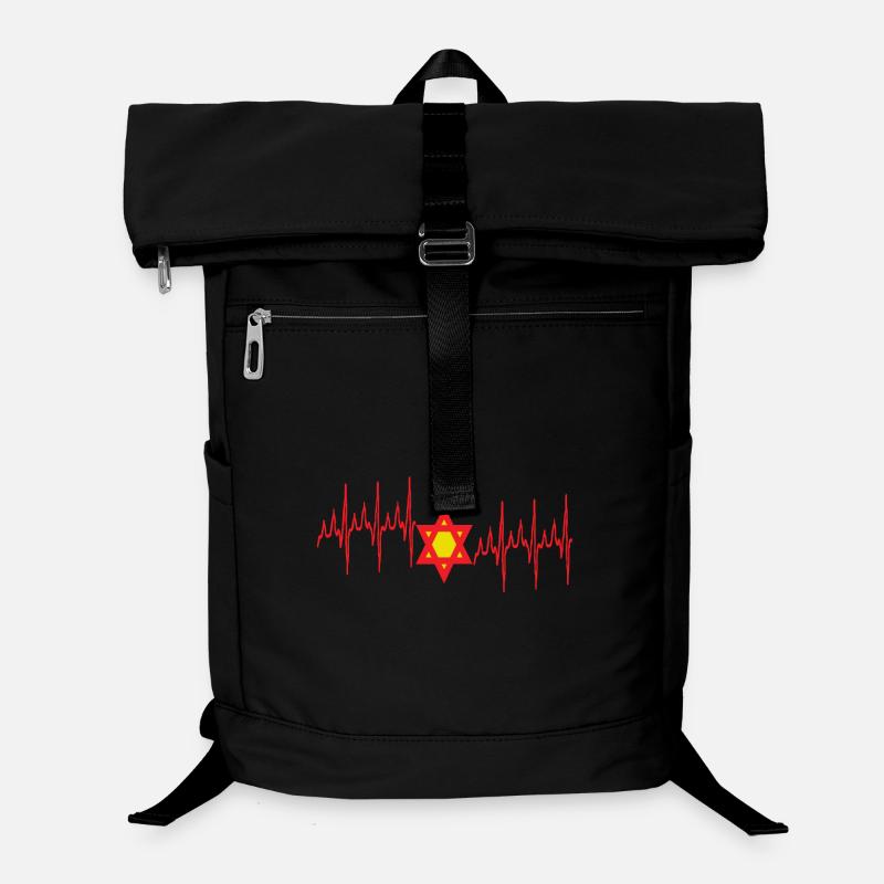 Davids Stern auf Herzsignalen. Laptop-Rucksack 