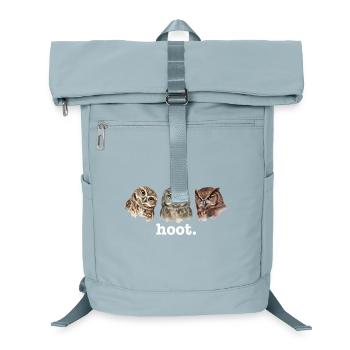 Eulen rufen lustig Eulenliebhaber lustig rufen - Laptop-Rucksack  - Eisblau - Vorne