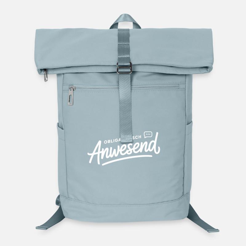 Mandatory Present Sloth Telco Meeting Office Laptop Backpack