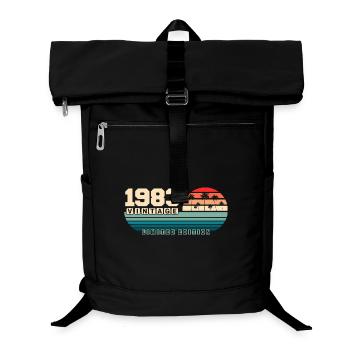 42e anniversaire 1983 Vintage 1983 Retro Sunset - Sac à dos ordinateur - noir - Devant