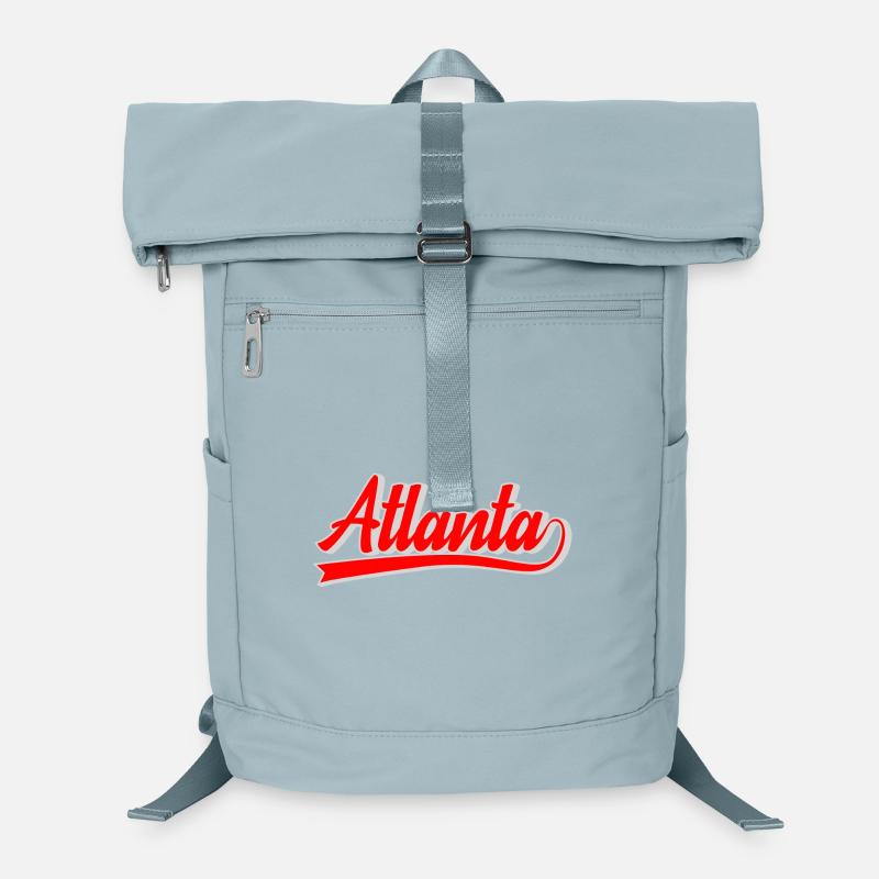 Atlanta Script Retro Logo Laptop-Rucksack 