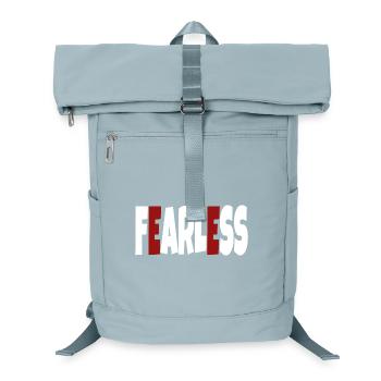 Furchtlos - einfacher Text - Laptop-Rucksack  - Eisblau - Vorne