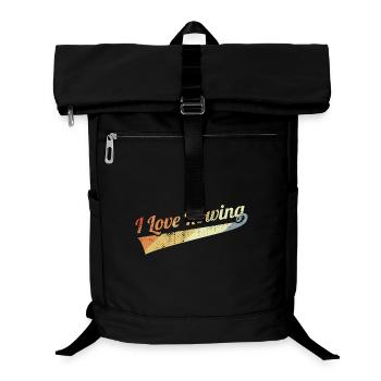 I like rowing - Laptop Backpack - black - Front
