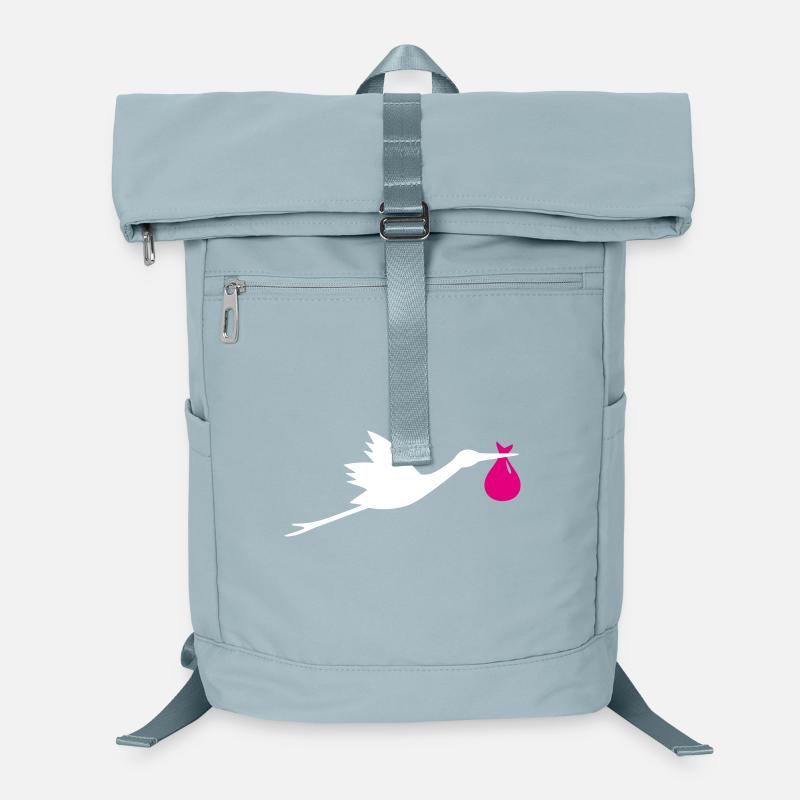 Storch Klapperstorch Mädchen Laptop-Rucksack 