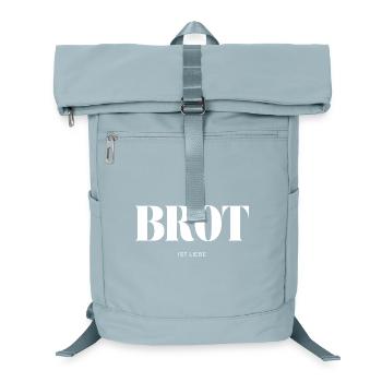 Brot ist Liebe - Laptop-Rucksack  - Eisblau - Vorne