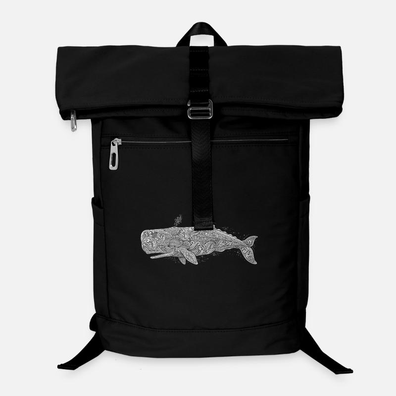 sperm whale - Laptop Backpack - black