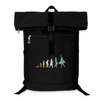 Vintage Balletttänzerin Evolution - Laptop-Rucksack  - Schwarz - Vorne