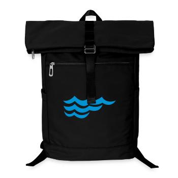 ocean waves - Laptop Backpack - black - Front