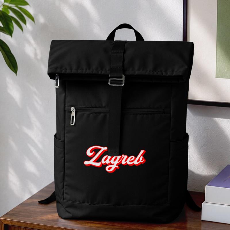 Zagreb Script Rétro Sac à dos ordinateur