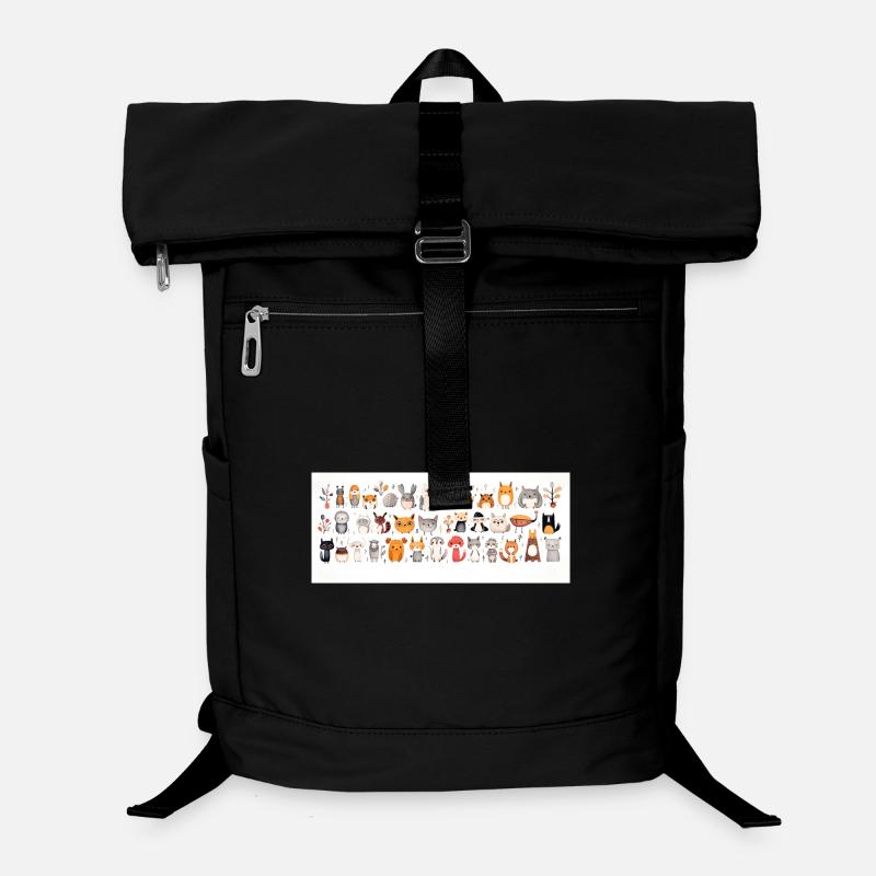 Cute little animals - Laptop Backpack - black