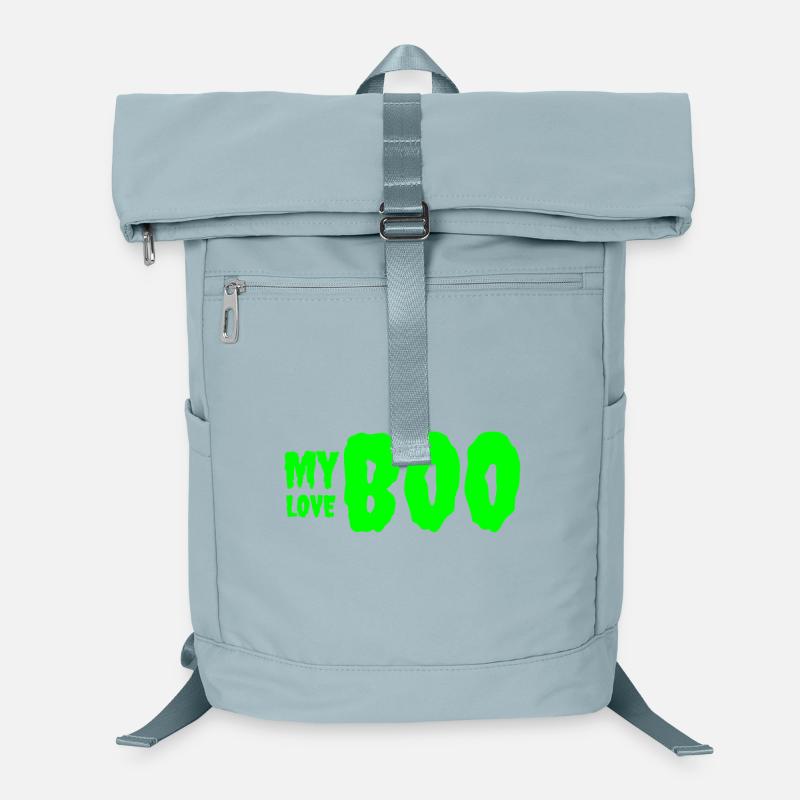 Bold Green 'My Love' Birthday Text Design Laptop Backpack