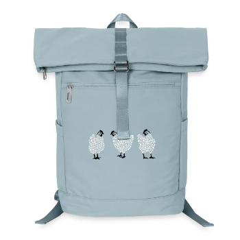 Fans de poulet - Coq - Coq - Poulet fleur - Bio - Sac à dos ordinateur - bleu glacier - Devant