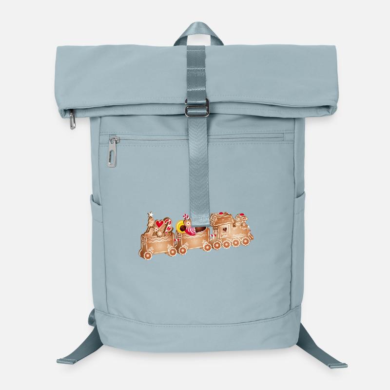 magique chemin de fer en pain d’épices 3D pour Noël Sac à dos ordinateur