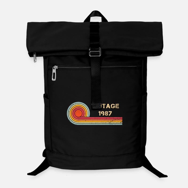 Vintage 1987 Geburtstag Retro Design Laptop-Rucksack 