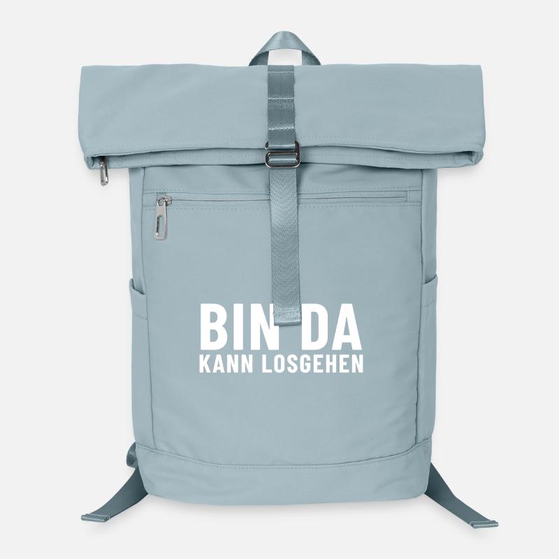 Bin Da Kann Losgehen Laptop-Rucksack 