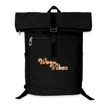 Wood Vibes good coole Quotes Holz Wald Natur Fan - Laptop Backpack - black - Front