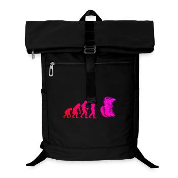 Klare Motocross Botschaft - Laptop-Rucksack  - Schwarz - Vorne