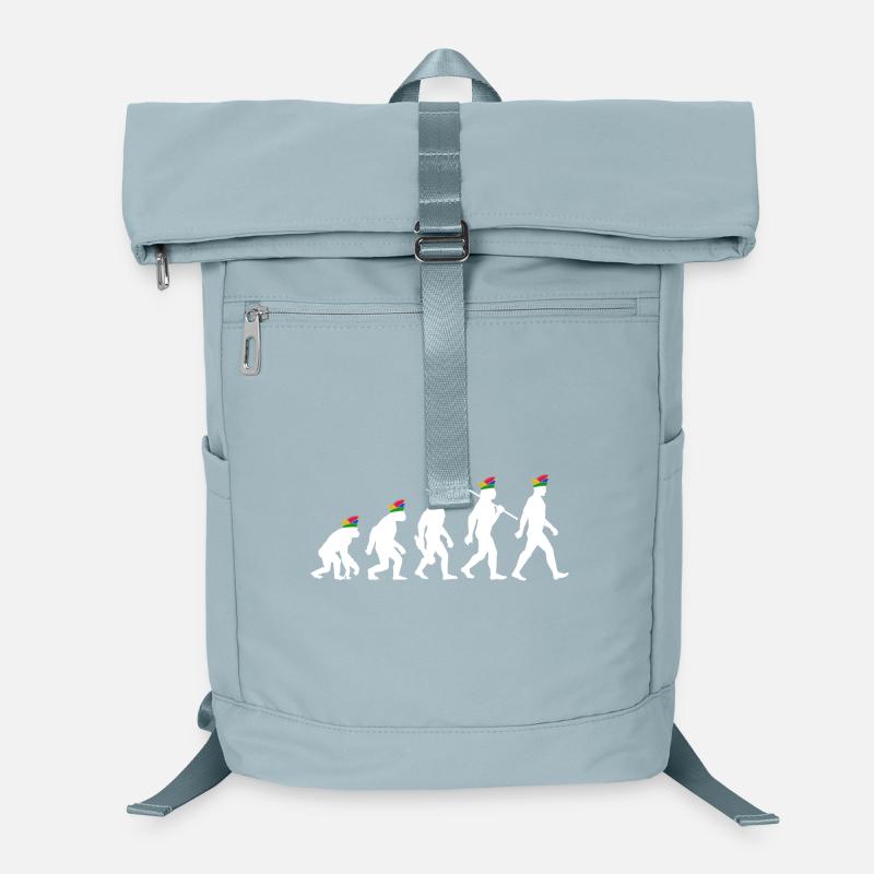 Homo Carnival | Evolution of Fools, Shrovetide Laptop Backpack