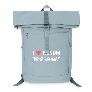 BÜSUM WATT OTHERWISE? North Sea Holidays Fun - Laptop Backpack - ice blue - Front
