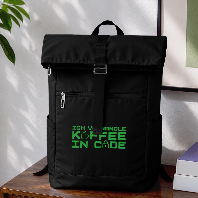 Informatik Verwandle Kaffee in Code Programmierer Laptop-Rucksack 