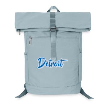 Detroit Blue Brush Font - Laptop Backpack - ice blue - Front