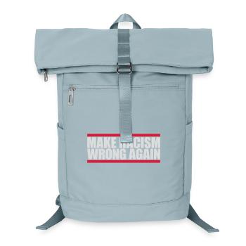make racism wrong again - Laptop-Rucksack  - Eisblau - Vorne