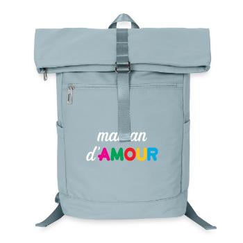 Maman d'Amour - Fête des Mères - Sac à dos ordinateur - bleu glacier - Devant