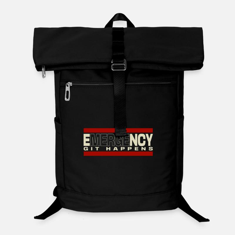 Nerd geek emergency git happens Laptop-Rucksack 